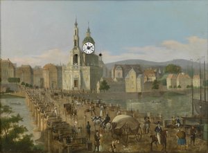 Horloge Biedermeier de Vienne, Dresde - C. L. Hofmeister